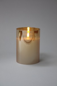  3.5 x 5" CHAMPAGNE RADIANCE POURED CANDLE  [478265]  